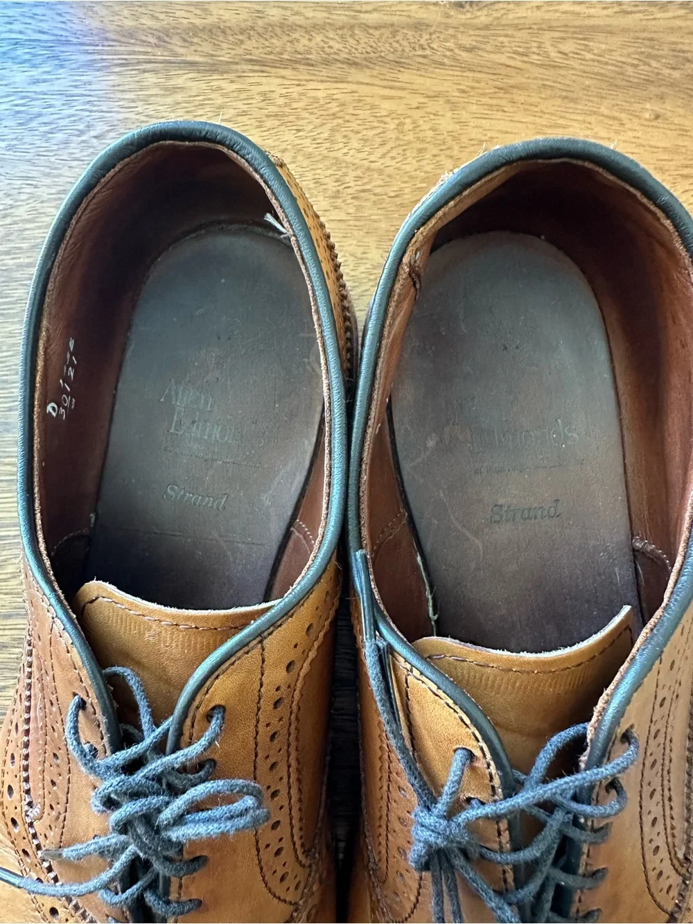 Allen Edmonds Walnut Leather Strand Cap Toe Oxfords 65 Last Men’s Sz 9D USA Made